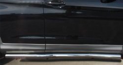76 999 р. Защита порогов из круглой трубы диаметром 63 мм Russtal Honda CR-V RM1,RM3,RM4 дорестайлинг (2012-2015) (Защита порогов с со скосами на торцах (вариант 1))  с доставкой в г. Керчь. Увеличить фотографию 9