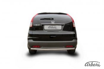 8 999 р. Защита штатных порогов Arbori (нержавейка, d57 mm). Honda CR-V RM1,RM3,RM4 дорестайлинг (2012-2015)  с доставкой в г. Керчь. Увеличить фотографию 2