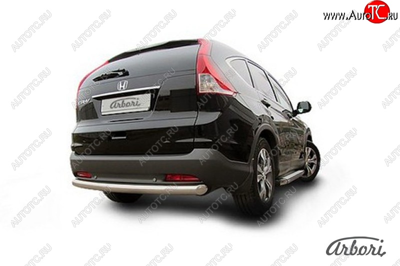 10 772 р. Защита штатных порогов Arbori (нержавейка, d76 mm). Honda CR-V RM1,RM3,RM4 дорестайлинг (2012-2015)  с доставкой в г. Керчь