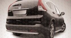Защита заднего бампера из трубы диаметром 57 мм Slitkoff Honda CR-V  RM1,RM3,RM4 (2012-2015) дорестайлинг