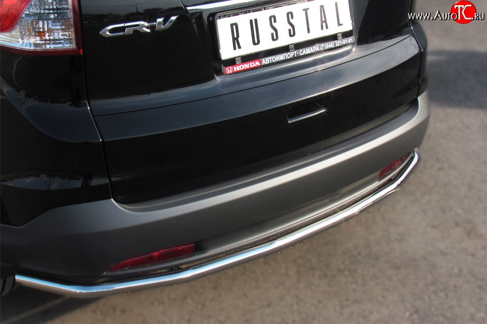 12 999 р. Одинарная защита заднего бампера из трубы диаметром 42 мм SLITKOFF  Honda CR-V  RM1,RM3,RM4 (2012-2015) дорестайлинг  с доставкой в г. Керчь