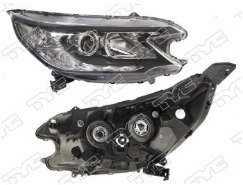 Правая фара передняя TYC Honda CR-V  RM1,RM3,RM4 (2012-2015) дорестайлинг (Галоген, с электрокорректором)
