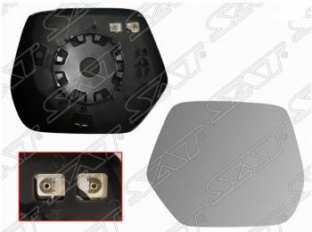 Правое полотно зеркала SAT (асферическое с обогревом) Honda CR-V  RM1,RM3,RM4 (2012-2018) дорестайлинг, рестайлинг