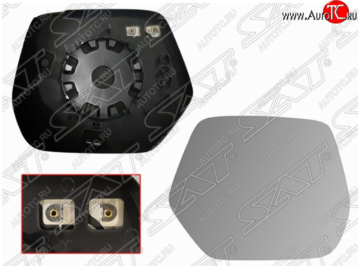 2 999 р. Правое полотно зеркала SAT (асферическое с обогревом)  Honda CR-V  RM1,RM3,RM4 (2012-2018) дорестайлинг, рестайлинг  с доставкой в г. Керчь