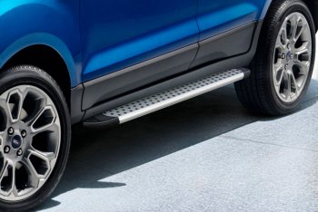 Пороги алюминиевые Slitkoff Honda CR-V RM1,RM3,RM4 дорестайлинг (2012-2015) (Standart Silver)