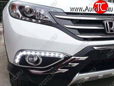 15 499 р. Дневные ходовые огни СТ Honda CR-V RM1,RM3,RM4 дорестайлинг (2012-2015)  с доставкой в г. Керчь