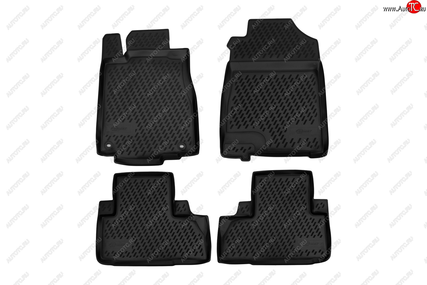 3 999 р. Комплект ковриков в салон с повышенной износостойкостью Format Honda CR-V RM1,RM3,RM4 дорестайлинг (2012-2015)  с доставкой в г. Керчь