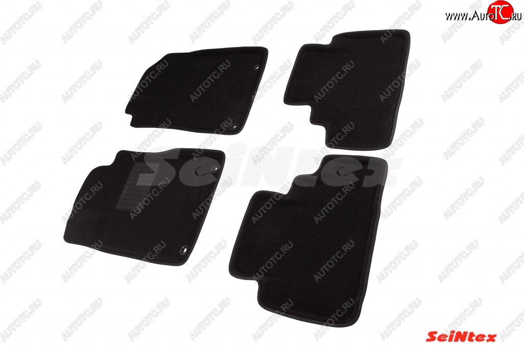 5 249 р. Комплект 3D ковриков в салон Seintex  Honda CR-V  RM1,RM3,RM4 (2012-2015) дорестайлинг  с доставкой в г. Керчь