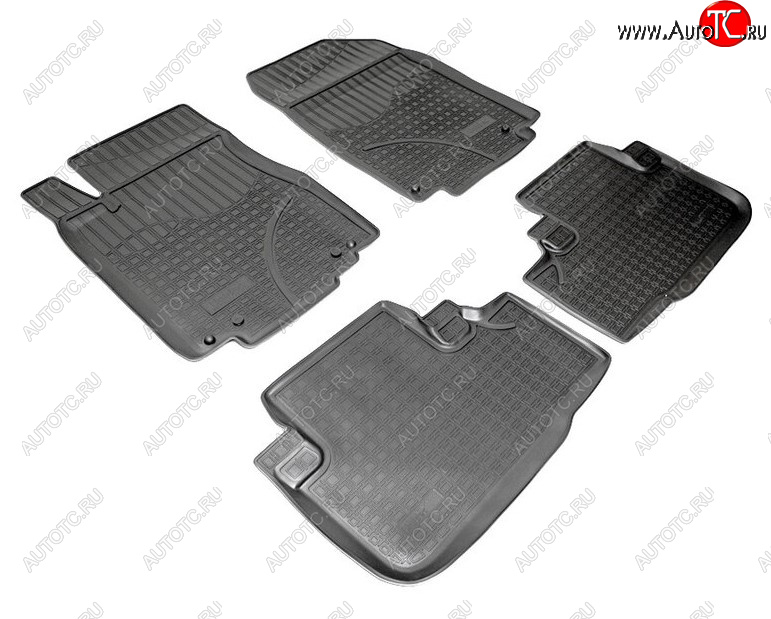 2 589 р. Комплект салонных ковриков Norplast Unidec Honda CR-V RM1,RM3,RM4 дорестайлинг (2012-2015) (Цвет: черный)  с доставкой в г. Керчь