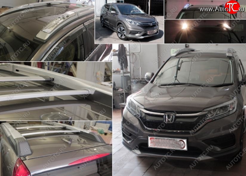 16 099 р. Рейлинги OE Style (с поперечинами и дополнительным светом)  Honda CR-V  RM1,RM3,RM4 (2012-2018) дорестайлинг, рестайлинг  с доставкой в г. Керчь