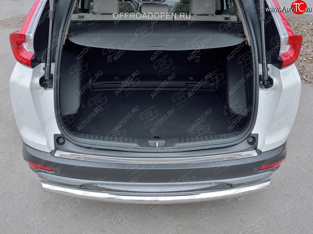2 749 р. Накладка на задний бампер Russtal (лист) Honda CR-V RW,RT дорестайлинг (2016-2020)  с доставкой в г. Керчь