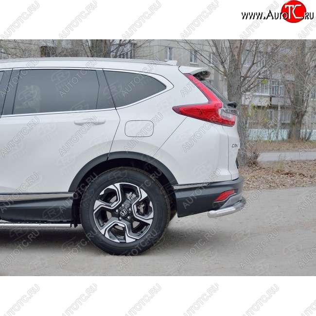 16 999 р. Защита заднего бампера (Ø63 мм, нержавейка) SLITKOFF  Honda CR-V  RW,RT (2016-2020) дорестайлинг  с доставкой в г. Керчь