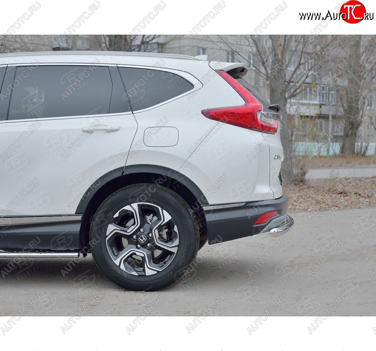 14 549 р. Защита заднего бампера (Ø63 мм, нержавейка) SLITKOFF  Honda CR-V  RW,RT (2016-2020) дорестайлинг  с доставкой в г. Керчь