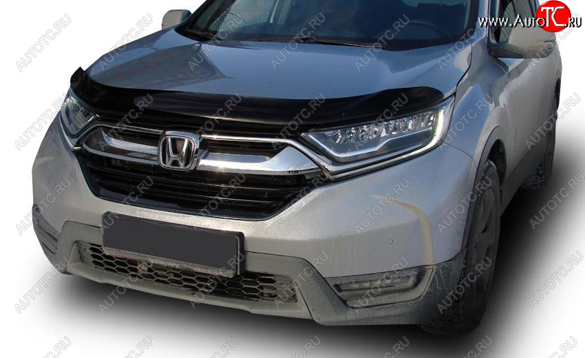 4 599 р. Дефлектор капота SIM Honda CR-V RW,RT дорестайлинг (2016-2020)  с доставкой в г. Керчь