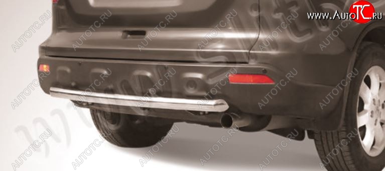 8 999 р. Защита заднего бампера Slitkoff (d57) Honda CR-V RE1,RE2,RE3,RE4,RE5,RE7 рестайлинг (2009-2012) (Нержавейка, Полированная)  с доставкой в г. Керчь