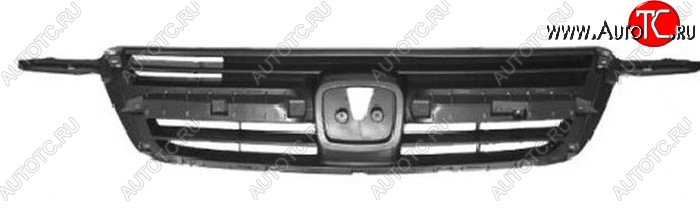 2 199 р. Решётка радиатора SAT  Honda CR-V  RD4,RD5,RD6,RD7,RD9  (2001-2004) дорестайлинг (Неокрашенная)  с доставкой в г. Керчь