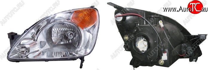 6 299 р. Левая фара SAT (Евросвет)  Honda CR-V  RD4,RD5,RD6,RD7,RD9  (2001-2004) дорестайлинг  с доставкой в г. Керчь