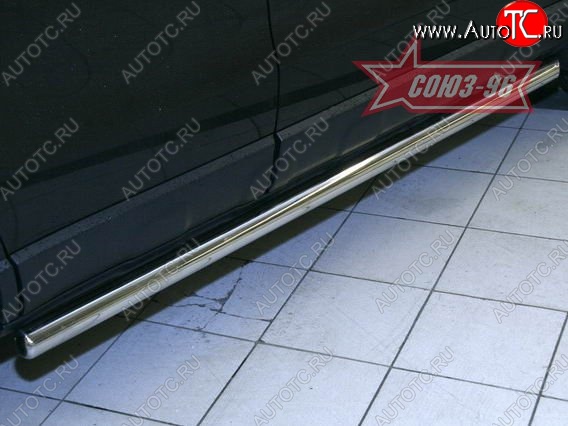 2 564 р. Защита порогов Souz-96 (d60) Honda CR-V RE1,RE2,RE3,RE4,RE5,RE7 рестайлинг (2009-2012)  с доставкой в г. Керчь