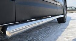 52 999 р. Защита порогов из круглой трубы диаметром 63 мм Russtal Honda CR-V RE1,RE2,RE3,RE4,RE5,RE7 рестайлинг (2009-2012) (Защита порогов с со скосами на торцах (вариант 1))  с доставкой в г. Керчь. Увеличить фотографию 3