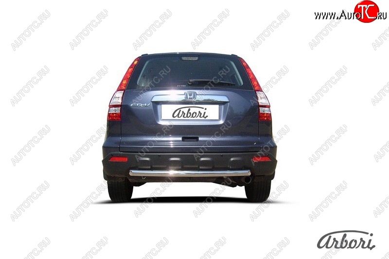 15 999 р. Защита заднего бампера Arbori (нержавейка, 1 труба d57 mm). Honda CR-V RE1,RE2,RE3,RE4,RE5,RE7 рестайлинг (2009-2012)  с доставкой в г. Керчь