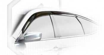 Дефлектора окон CA-Plastiс Honda Crosstour 1 TF рестайлинг (2013-2016) (Classic полупрозрачный, Без хром.молдинга)