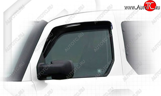 2 599 р. Дефлектора окон CA-Plastic Honda Element 1 YH 2-ой рестайлинг (2008-2011) (Classic полупрозрачный, Без хром молдинга)  с доставкой в г. Керчь