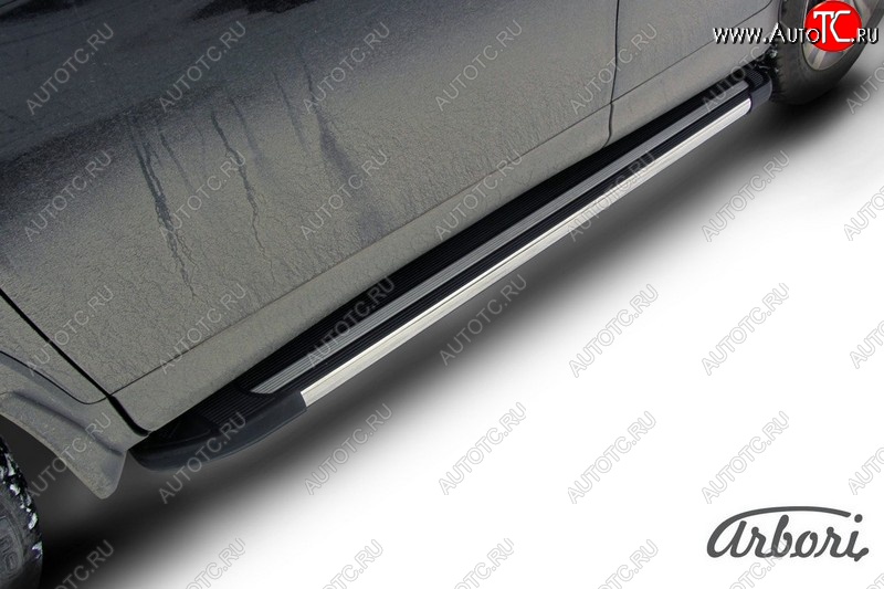 12 509 р. Порожки для ног Arbori Luxe Black Honda CR-V RM1,RM3,RM4 рестайлинг (2014-2018)  с доставкой в г. Керчь