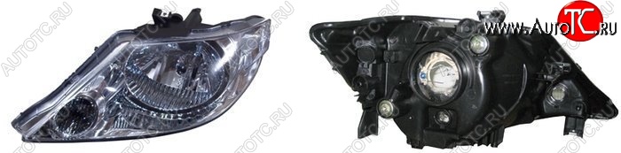 3 599 р. Левая фара SAT (Евросвет)  Honda Fit Aria  GD (2002-2005) дорестайлинг седан  с доставкой в г. Керчь