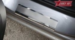 Накладки на внутренние пороги Souz-96 Honda Fit  1 (2001-2007) GD дорестайлинг, GD 1-ый рестайлинг, GD 2-ой рестайлинг