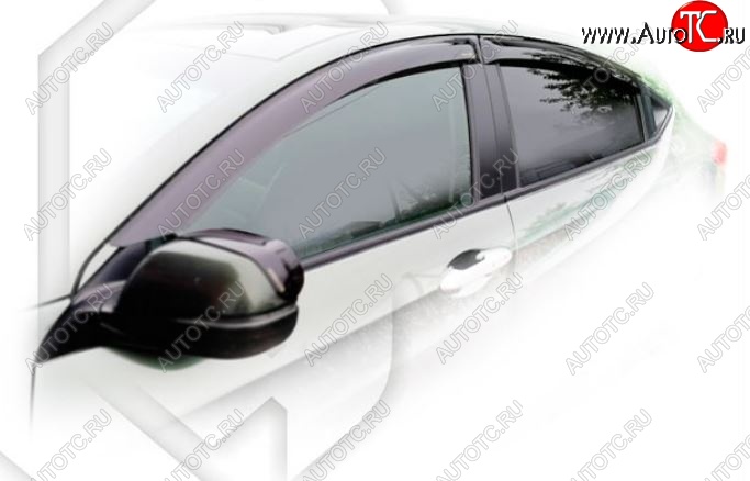 1 899 р. Дефлектора окон CA-Plastiс  Honda HR-V  RU (2014-2018) дорестайлинг (Classic полупрозрачный, Без хром молдингов)  с доставкой в г. Керчь