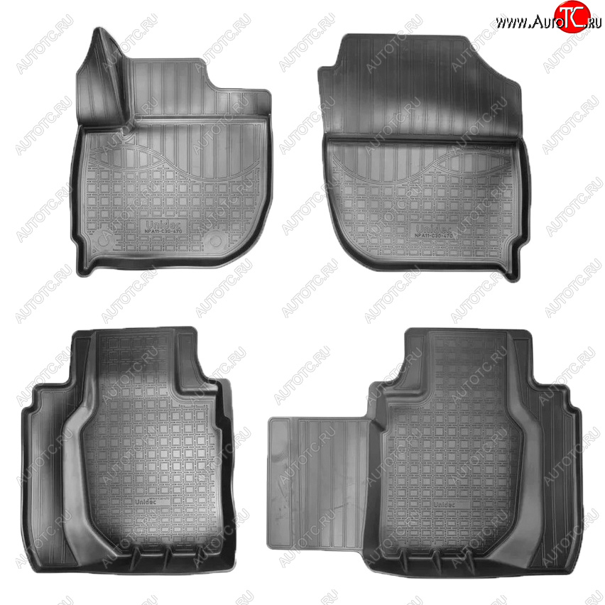 2 299 р. Коврики салона Norplast  Honda HR-V  RU (2014-2021) дорестайлинг, рестайлинг (Цвет: черный)  с доставкой в г. Керчь
