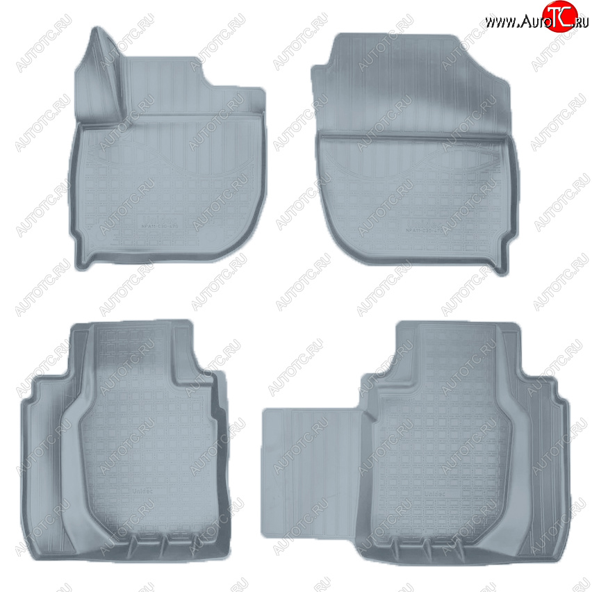 2 699 р. Коврики салона Norplast  Honda HR-V  RU (2014-2021) дорестайлинг, рестайлинг (Цвет: серый)  с доставкой в г. Керчь