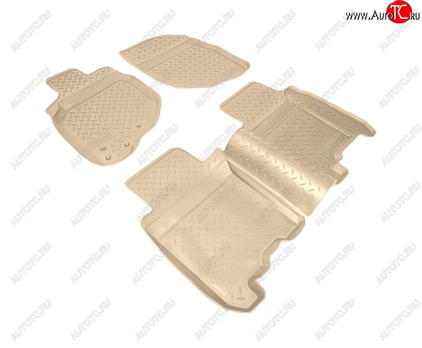 3 069 р. Коврики салона Norplast Unidec  Honda Jazz (2001-2008) (Цвет: бежевый)  с доставкой в г. Керчь