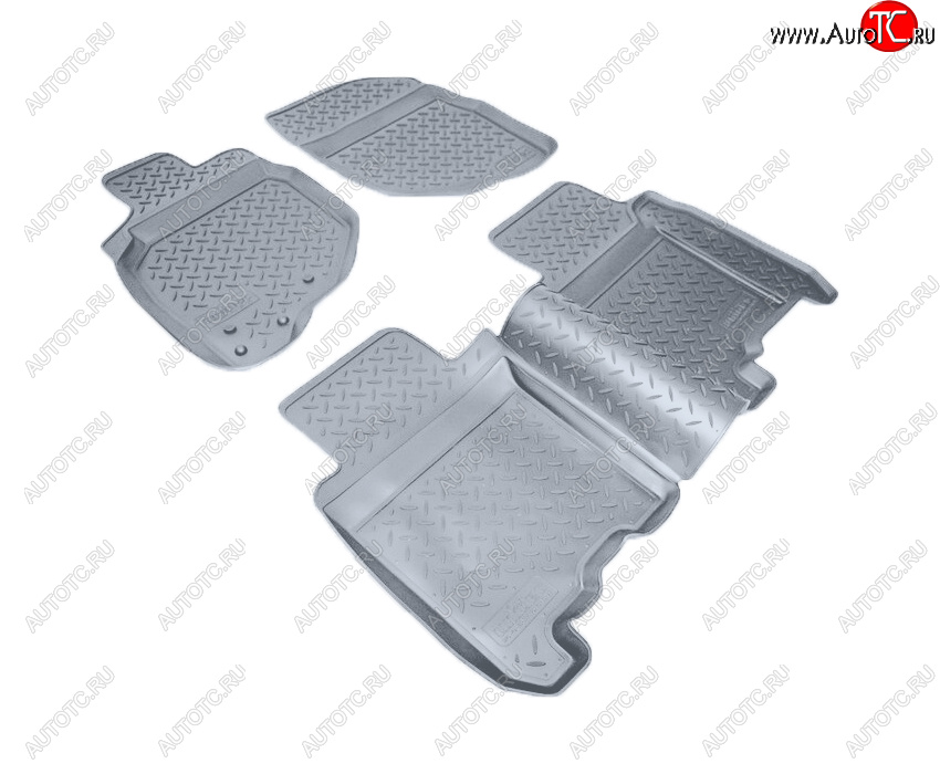 3 069 р. Коврики салона Norplast Unidec  Honda Jazz (2001-2008) (Цвет: серый)  с доставкой в г. Керчь