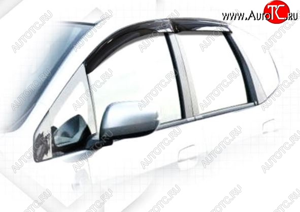 1 899 р. Дефлектора окон CA-Plastiс  Honda Jazz (2008-2015) (Classic полупрозрачный, Без хром.молдинга)  с доставкой в г. Керчь