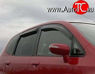 999 р. Комплект дефлекторов окон (ветровиков) 4 шт. Russtal Honda Jazz (2001-2008)  с доставкой в г. Керчь