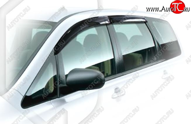 1 999 р. Дефлектора окон (RB1, RB2) CA-Plastiс  Honda Odyssey  3 (2004-2008) (Classic полупрозрачный, Без хром.молдинга)  с доставкой в г. Керчь