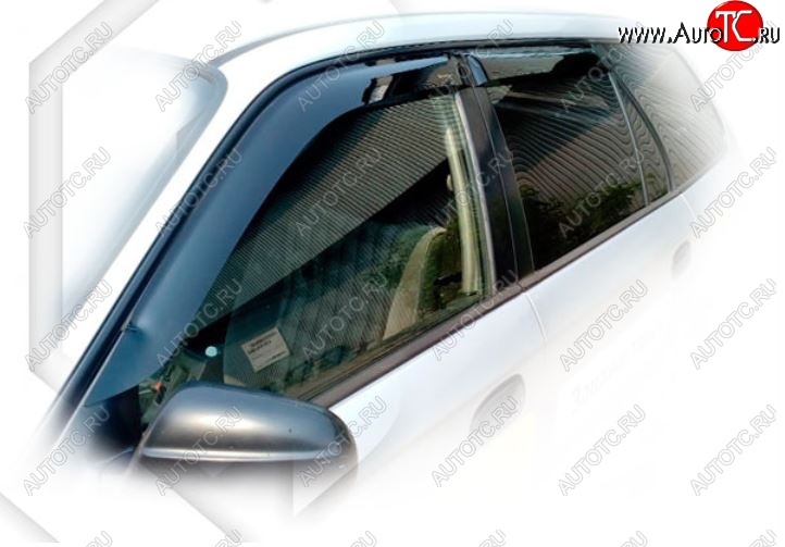 1 899 р. Дефлектора окон EL1 CA-Plastiс exclusive  Honda partner (1996-2005) (Classic полупрозрачный, Без хром.молдинга)  с доставкой в г. Керчь