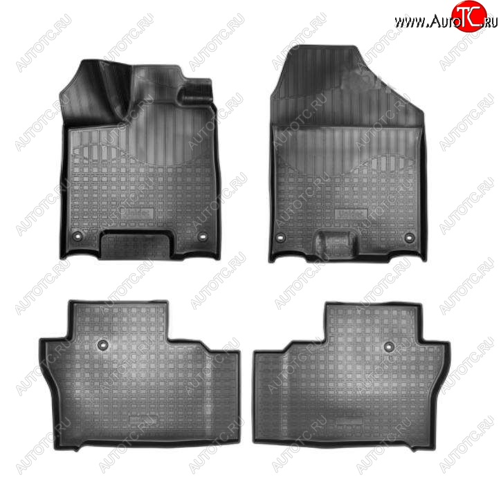 3 499 р. Коврики салонные Noplast  Honda Pilot  YF6 (2018-2021) рестайлинг (Бежевый)  с доставкой в г. Керчь
