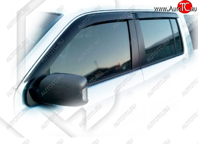 2 079 р. Дефлектора окон CA-Plastiс  Honda Pilot  YF4 (2008-2015) дорестайлинг, рестайлинг (Classic полупрозрачный)  с доставкой в г. Керчь