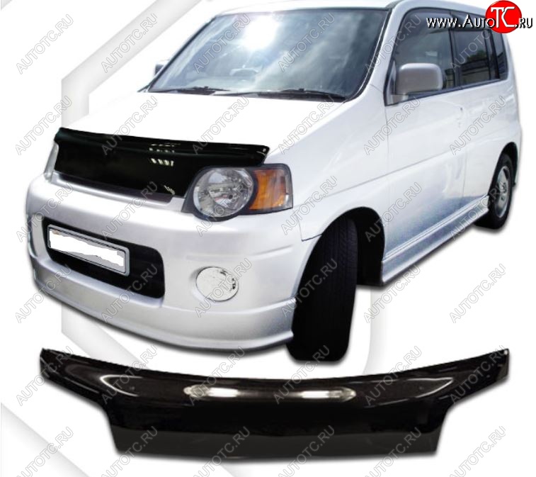 2 199 р. Дефлектор капота CA-Plastic exclusive  Honda SM-X (1996-2002) (Classic черный, Без надписи)  с доставкой в г. Керчь