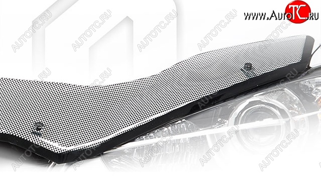 2 299 р. Дефлектор капота RK CA-Plastic  Honda StepWagon  RK (2009-2012) минивэн дорестайлинг (Шелкография черная)  с доставкой в г. Керчь