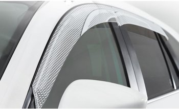 2 479 р. Дефлектора окон CA-Plastic  Honda StepWagon  5 RP1,RP2, RP3, RP4 (2015-2017) минивэн дорестайлинг (Серия Art белая)  с доставкой в г. Керчь. Увеличить фотографию 2