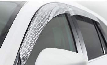 2 479 р. Дефлектора окон CA-Plastic  Honda StepWagon  5 RP1,RP2, RP3, RP4 (2015-2017) минивэн дорестайлинг (Серия Art серебро)  с доставкой в г. Керчь. Увеличить фотографию 2