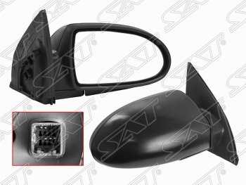Правое боковое зеркало заднего вида SAT (3 контакта) Hyundai Accent  3 MC (2005-2011) седан, хэтчбек