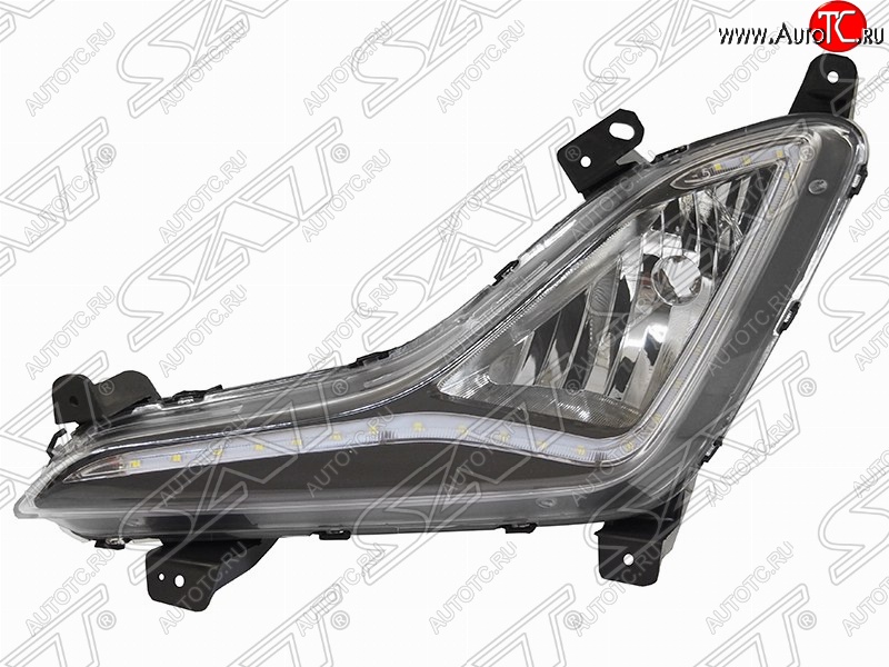1 329 р. Левая противотуманная фара SAT (с ДХО)  Hyundai Elantra  MD (2013-2016) рестайлинг  с доставкой в г. Керчь