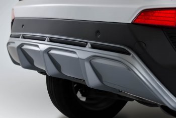 9 399 р. Накладка заднего бампера Xmug  Hyundai Creta  GS (2015-2021) дорестайлинг, рестайлинг (Неокрашенная)  с доставкой в г. Керчь. Увеличить фотографию 3