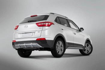 9 399 р. Накладка заднего бампера Xmug  Hyundai Creta  GS (2015-2021) дорестайлинг, рестайлинг (Неокрашенная)  с доставкой в г. Керчь. Увеличить фотографию 4