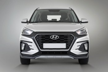22 499 р. Передний бампер Xmug Hyundai Creta GS рестайлинг (2019-2021) (Неокрашенный)  с доставкой в г. Керчь. Увеличить фотографию 2