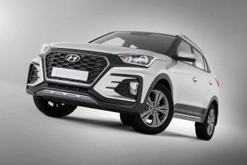 22 499 р. Передний бампер Xmug Hyundai Creta GS рестайлинг (2019-2021) (Неокрашенный)  с доставкой в г. Керчь. Увеличить фотографию 3